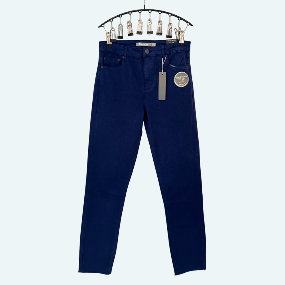Tractr Size 6 - Navy blue high-rise skinny jeans